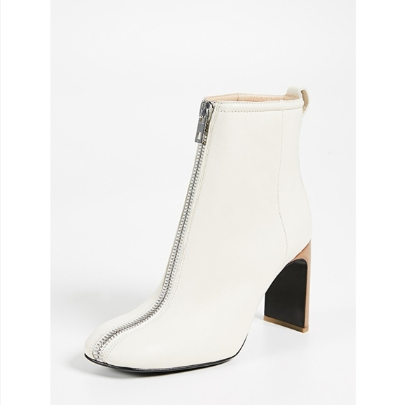Edgy Chic Rag & Bone Front Zip Booties - Picture 2 of 8